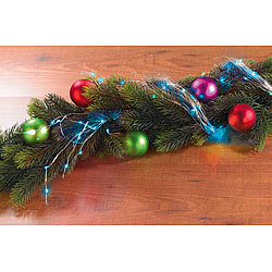 Lunartec Dekostrang aus Draht mit LEDs, batteriebetrieben, 100 cm blau Lunartec LED Deko Drähte