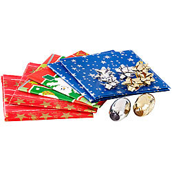infactory 14-teiliges Geschenkverpackungs-Set "Weihnachten" infactory Geschenkpapier-Sets Weihnachten
