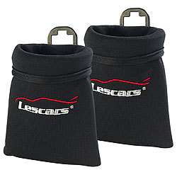 Lescars 2er-Set Neopren-Smart-Pockets - Die praktischen Taschen im Auto Lescars