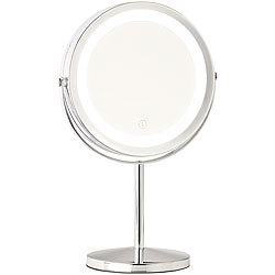 Sichler Beauty LED-Kosmetikspiegel, 2 Spiegelflächen, Akku, 3x / 7x Vergrößerung Sichler Beauty