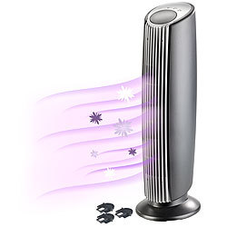 Sichler Haushaltsgeräte Luftreiniger mit Ionisator, UV, Filter, Gebläse & Aroma-Funktion, 13 W Sichler Haushaltsgeräte