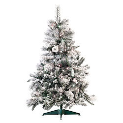 infactory Künstlicher Weihnachtsbaum im Schneedesign, 180 cm, mit 300 LEDs infactory