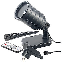 Lunartec LED-RGB-Projektor für Wellen-Licht-Effekte, Timer, Fernbedienung, IP65 Lunartec