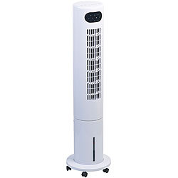 Sichler Haushaltsgeräte 3in1-Turmventilator, Luftkühler & -befeuchter, 80° Oszillation, 40 W Sichler Haushaltsgeräte