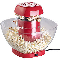 Rosenstein & Söhne Heißluft-Popcorn-Maschine mit Auffangschale, für 80 g Mais, 1.200 Watt Rosenstein & Söhne
