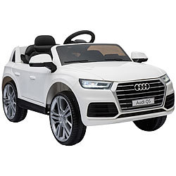 Playtastic Kinderauto Audi Q5, bis 7 km/h, Fernsteuerung, MP3, weiß Playtastic Elektroauto für Kinder mit Fernsteuerung