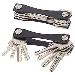 PEARL Schlüssel-Organizer für bis zu 24 Schlüssel, aus Aluminium, schwarz PEARL Schlüsselorganizer