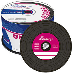MediaRange Vinyl-Look CD-R 700MB/80Min 52x, 2x 50er-Spindel MediaRange CD-Rohlinge