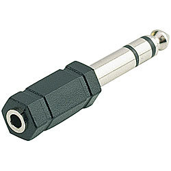 auvisio Audio-Adapter 3,5-mm-Klinken-Buchse auf 6,3-mm-Klinken-Stecker auvisio Klinken-Adapter 3,5 mm auf 6,3 mm