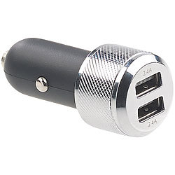 revolt Kfz-USB-Ladegerät mit 2 Ports, für 12/24 Volt, 4,8 A, 24 Watt revolt Kfz-USB-Netzteile für 12/24-Volt-Anschluss