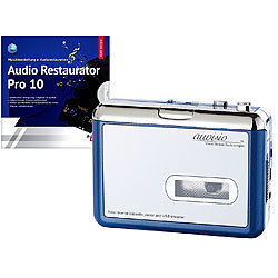 auvisio Tragbarer USB-Kassettenspieler für MP3-Aufnahme inkl. Software auvisio USB-Kassettenrecorder