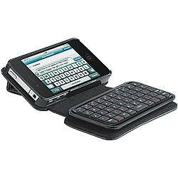 Xcase Tasche für iPhone 4s und Mini-Tastatur Xcase Schutztaschen für iPhones und Bluetooth-Tastaturen