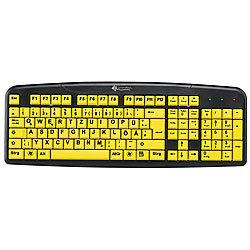 GeneralKeys Komfort-Tastatur mit Großschrift-Tasten (refurbished) GeneralKeys Kontrastreiche USB Tastaturen