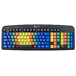 GeneralKeys USB-Übungs-Tastatur mit Farbkodierung Versandrückläufer GeneralKeys 10-Finger Lerntastaturen
