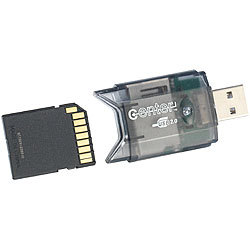 c-enter USB-2.0-Cardreader & USB-Stick, für SD(HC/XC)-Karten c-enter