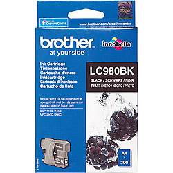 Brother Original Tintenpatrone LC980BK, black Brother Original-Tintenpatronen für Brother-Tintenstrahldrucker