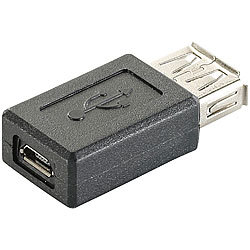 auvisio USB-2.0-Adapter von USB-A-Buchse zu Micro-USB-B-Buchse auvisio Micro USB Adapter