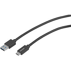 auvisio 2er-Set USB-3.0-Anschlusskabel Stecker Typ C auf Typ A, 1 m, 2 A auvisio