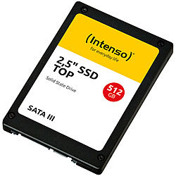 Intenso TOP SSD-Festplatte mit 512 GB, 2,5", bis 520 MB/s, SATA III Intenso