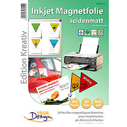 Your Design 20 Inkjet-Magnetfolien A4 matt/weiß Your Design