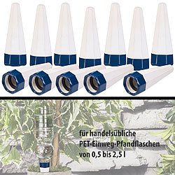 Royal Gardineer 12er-Set Tonspitzen-Pflanzenbewässerung-System für PET-Flaschen Royal Gardineer
