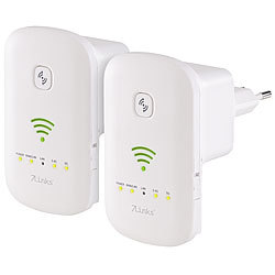 7links 2er-Set Dualband-WLAN-Repeater, Access Point & Router, WPS-Taste 7links