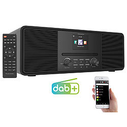 VR-Radio Stereo-Internetradio mit CD-Player, DAB+/FM & Bluetooth, 40 W, schwarz VR-Radio