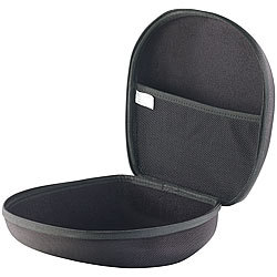 auvisio Große Hardcase-Schutztasche für Kopfhörer bis 19 x 20 x 8 cm auvisio