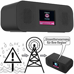 VR-Radio Stereo-Radio-Wecker mit DAB+, Notfall-Warn-Funktion, USB, Bluetooth VR-Radio 