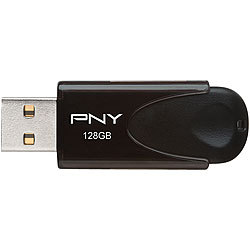 PNY 128 GB USB-2.0-Speicherstick Attaché 4, schwarz PNY USB-Speichersticks