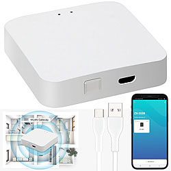 Luminea Home Control WLAN-Gateway mit Bluetooth-Mesh für ELESION- und Smart-Life-Geräte Luminea Home Control WLAN-Gateways mit Bluetooth