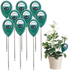 Royal Gardineer 9er-Set Boden-Feuchtigkeitsmessgerät für Pflanzen Royal Gardineer Pflanzen Feuchtigkeitsmesser