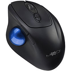 Mod-it Kabellose Trackball-Maus mit Bluetooth, 7 Tasten, Scrollrad, 1.600 dpi Mod-it