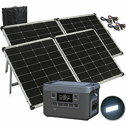 revolt Powerstation & Solar-Generator, 2x 240-W-Solarpanel, 1.920 Wh, 2.400 W revolt