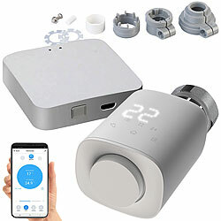 revolt Programmierbares Heizkörper-Thermostat mit WLAN-Gateway und App revolt Programmierbare Heizkörperthermostate mit Bluetooth