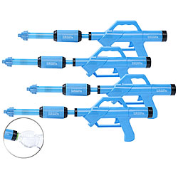 PEARL 4er-Set Wasserpistolen mit PET-Flaschen-Anschluss PEARL Wasserpistolen mit PET-Flaschen-Anschlüssen