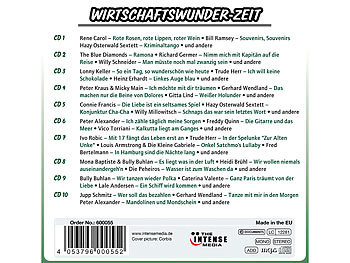 Wirtschaftswunder-Zeit - Die größten Schlager 1949-60 (10 CDs)