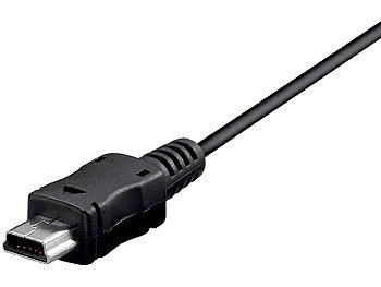 goobay Kfz-Ladekabel 12/24 V für Geräte mit Mini-USB-Ladebuchse (1000 mA)