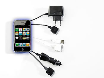 goobay Reise-Ladegerät (Netzteil) 100-230V für Apple iPhone 3G/3Gs/4/4s