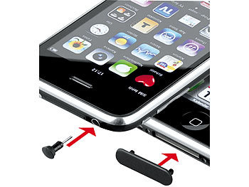Staubschutz für iPhone/iPod für Kopfhörerbuchse und Dock-Connector