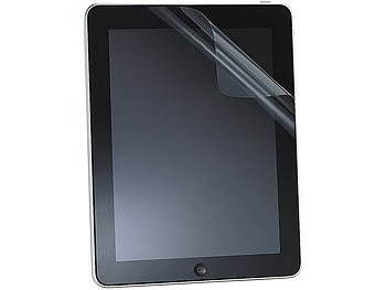 Somikon Glasklare Display-Schutzfolie alle iPads 1 bis 3 mit 9,7" Display
