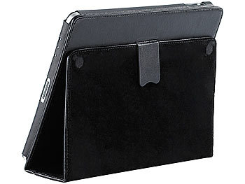 Xcase Elegante Leder-Schutzhülle/Tasche mit Aufsteller für iPad 1