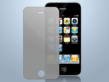 Somikon Displayschutzfolie für Apple iPhone 4/s, privacy