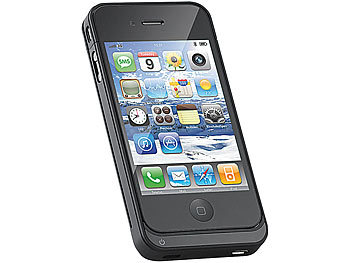 Callstel Schutzcover mit 1600-mAh-Akku iPhone 4/4s, Apple-zertifiziert