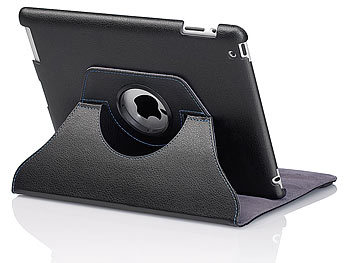 Xcase Elegante Schutzhülle mit drehbarem Aufsteller für iPad 2/3/4