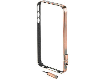 Callstel Edelstahl-Schutzrahmen im Antik-Design für iPhone 4/4s, bronze