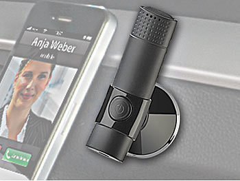Callstel Freisprecher & MP3-Streamer mit Bluetooth für Autoradios, AUX, Akku
