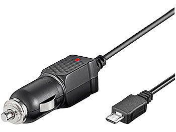goobay Kfz-Netzteil 12/24 V für Geräte mit Micro-USB-Ladebuchse (1.000mA)