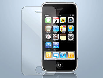 Somikon Displayschutzfolie für Apple iPhone 3G/3Gs, glasklar 5er-set