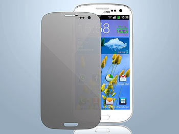 Somikon Displayschutzfolie für Samsung Galaxy S3, privacy (5er-Set)
